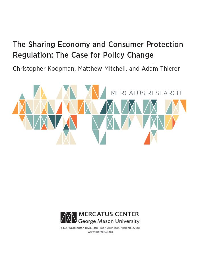 Sharing Economy paper from Mercatus